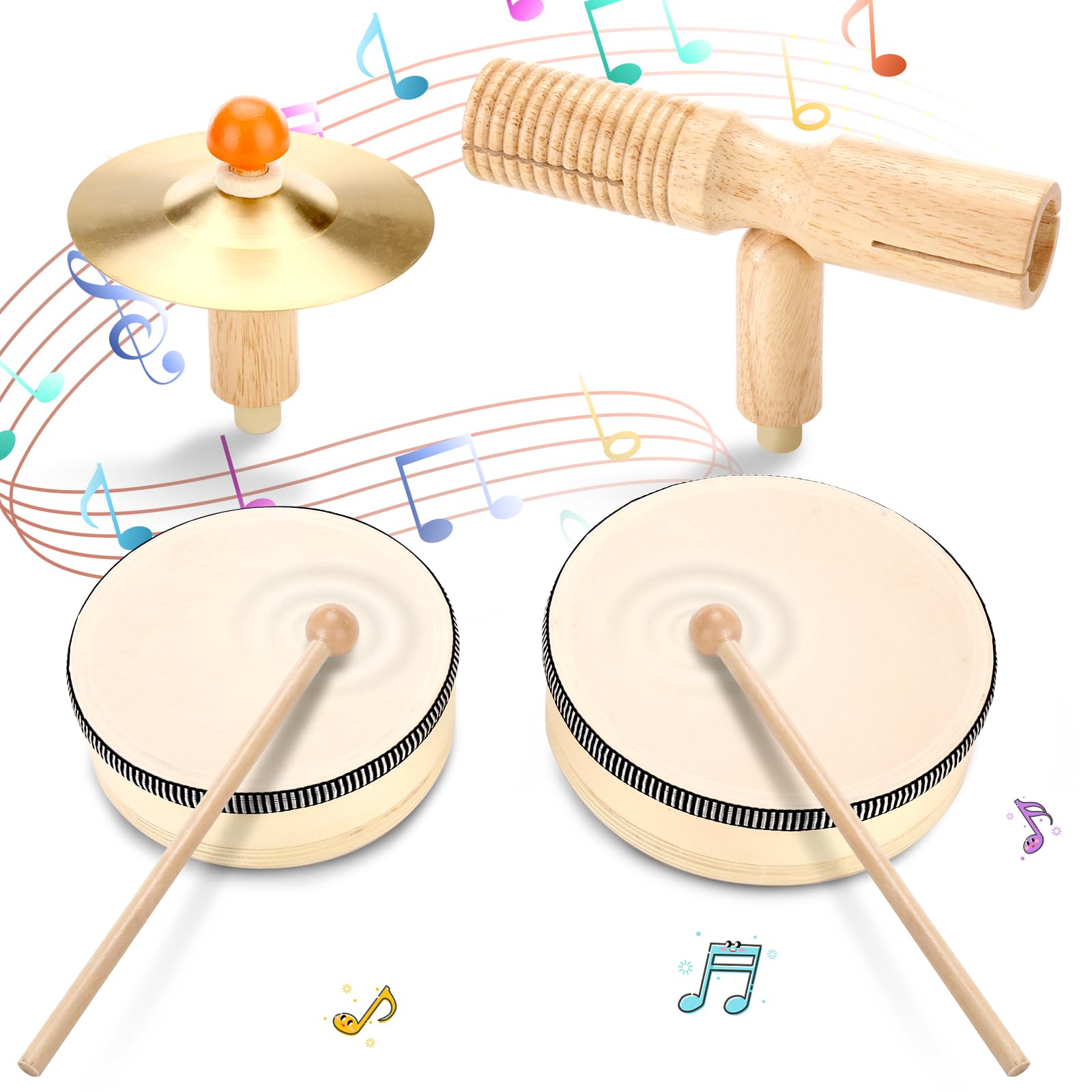 Kinder-Trommel-Set Montessori Baby MusicalKinder-Trommel-Set Montessori Baby Musical  