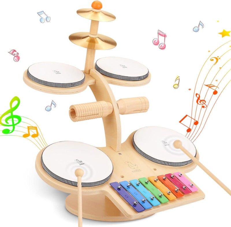 Kids Drum Set, Baby Musical Instruments Toys for Toddlers